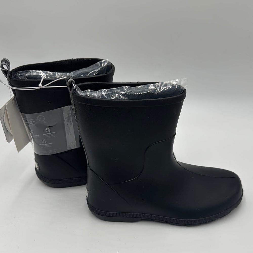 NWT Totes Cirrus Black Lightweight Rain Boots Size 4-5 - Picture 9 of 12